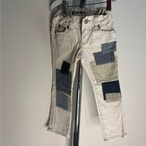 Peek Dungarees Patchwork Jeans | Size 3 Toddler